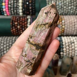 Rhodonite Crystal Tower